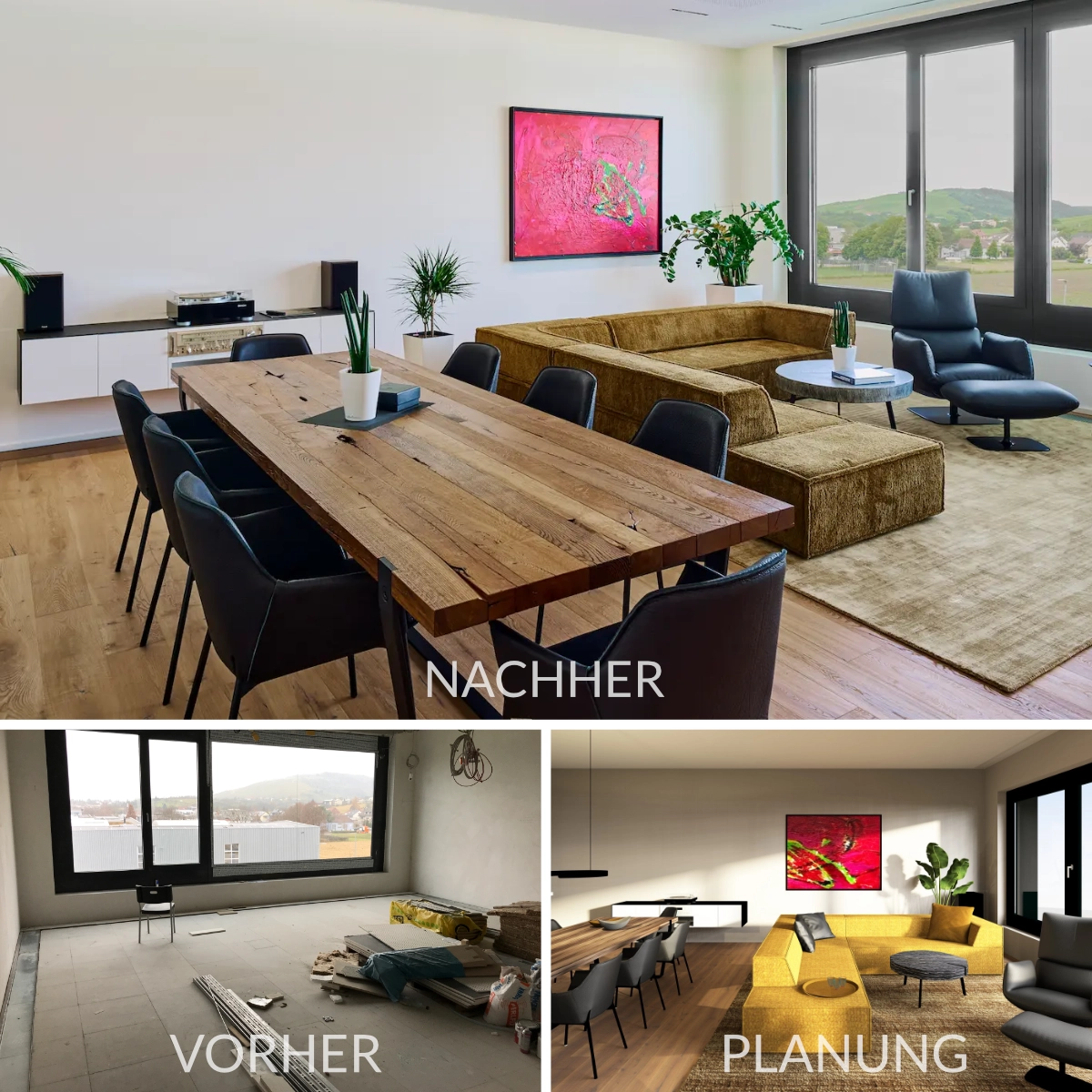 Referenz PTS Prüftechnik Vorher/Nachher